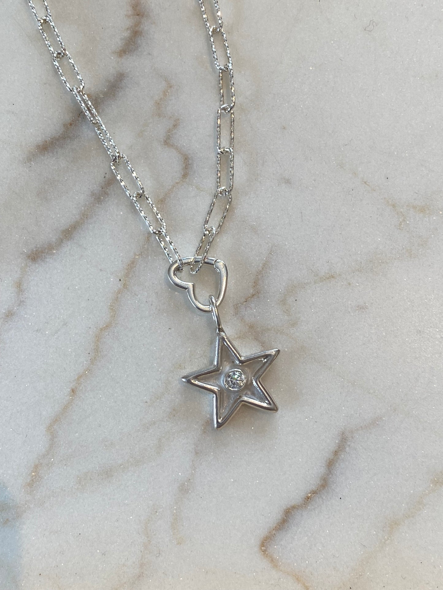 Necklace  STAR white