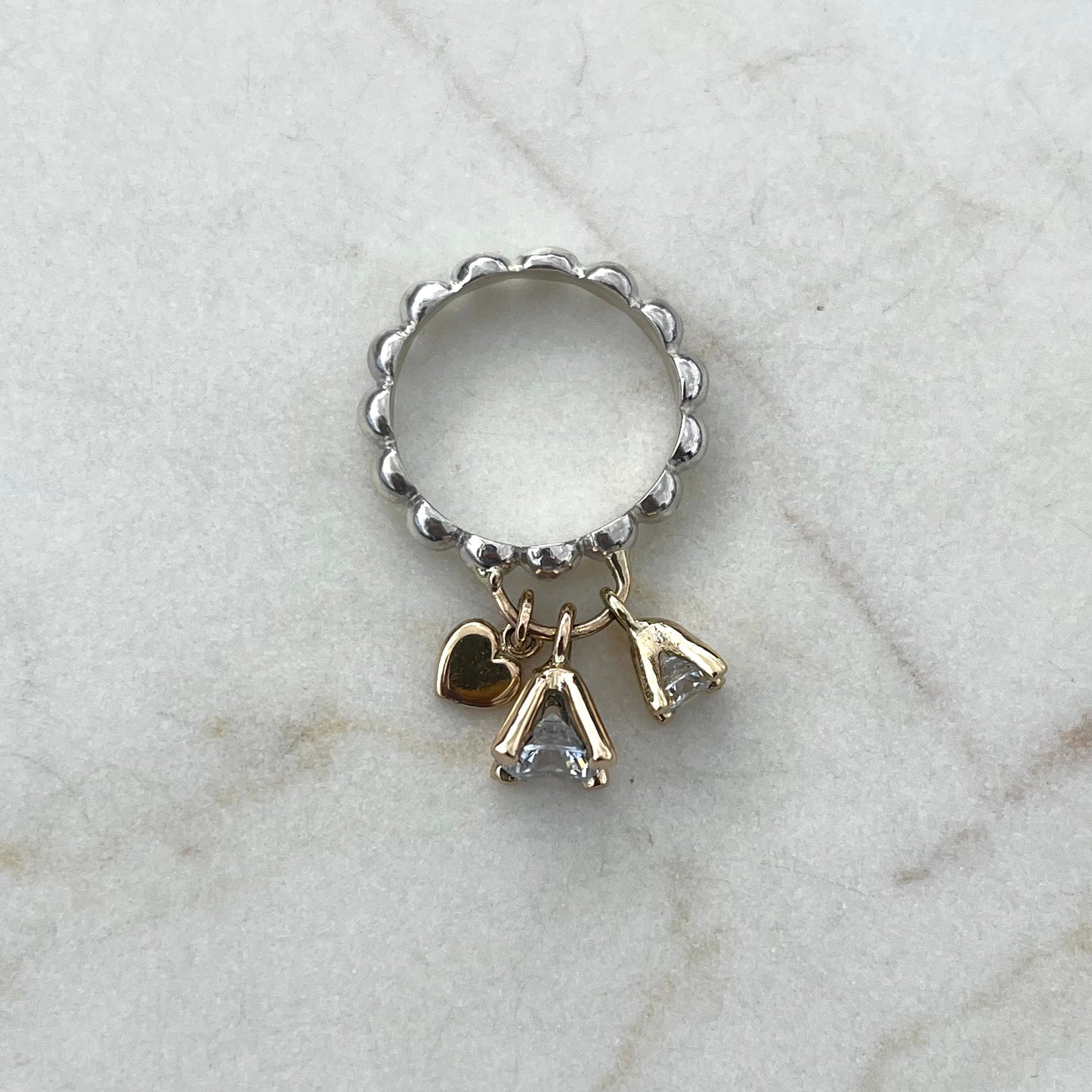 Poppy stæsj sølv & gull