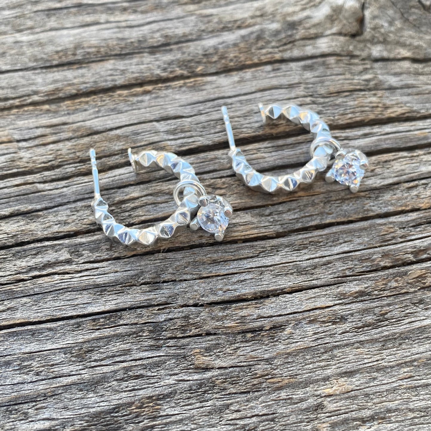 MARTINE hoops med sten