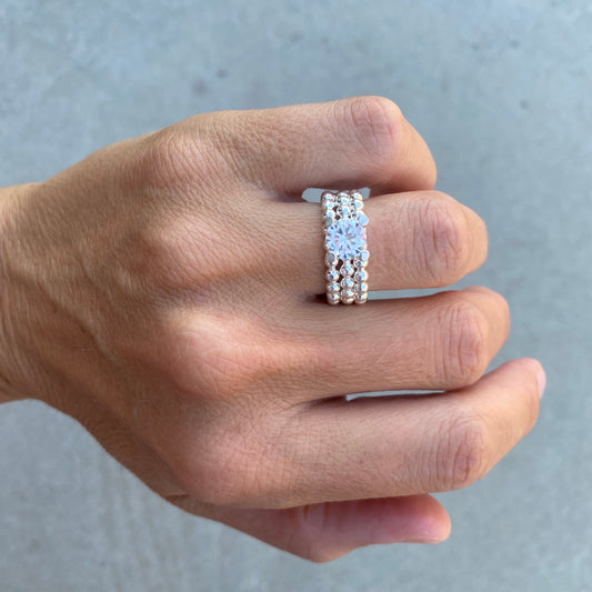 Trippel BOBLEring blank zirkonia