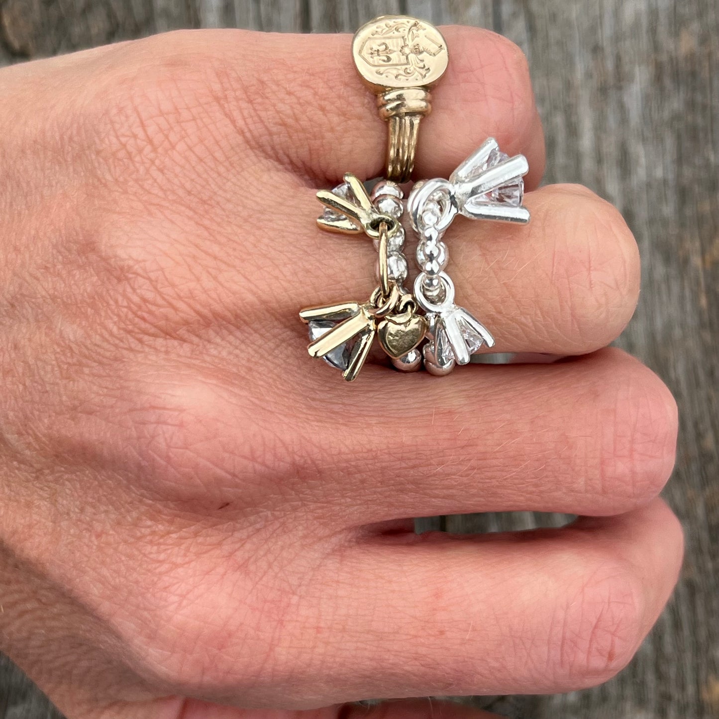 Poppy stæsj sølv & gull