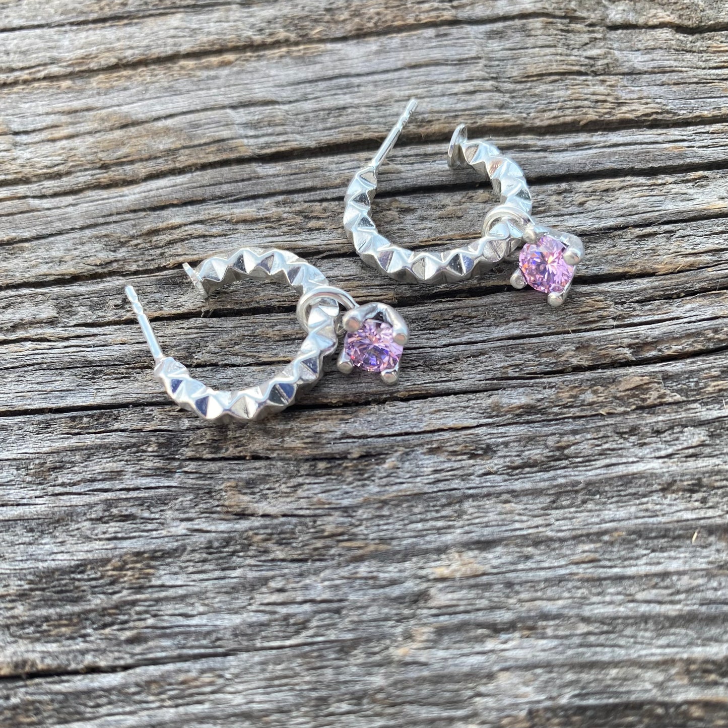 MARTINE hoops med sten