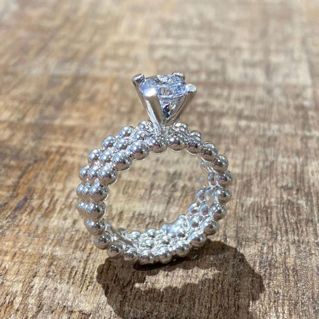 Trippel BOBLEring blank zirkonia