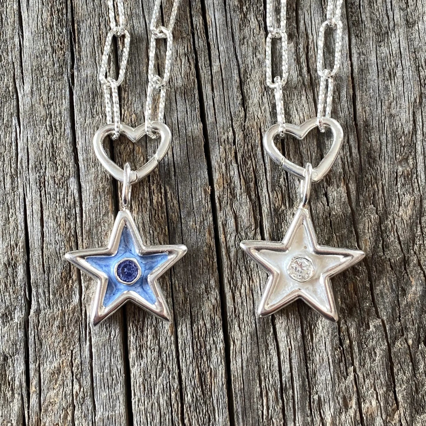 Necklace STAR blue