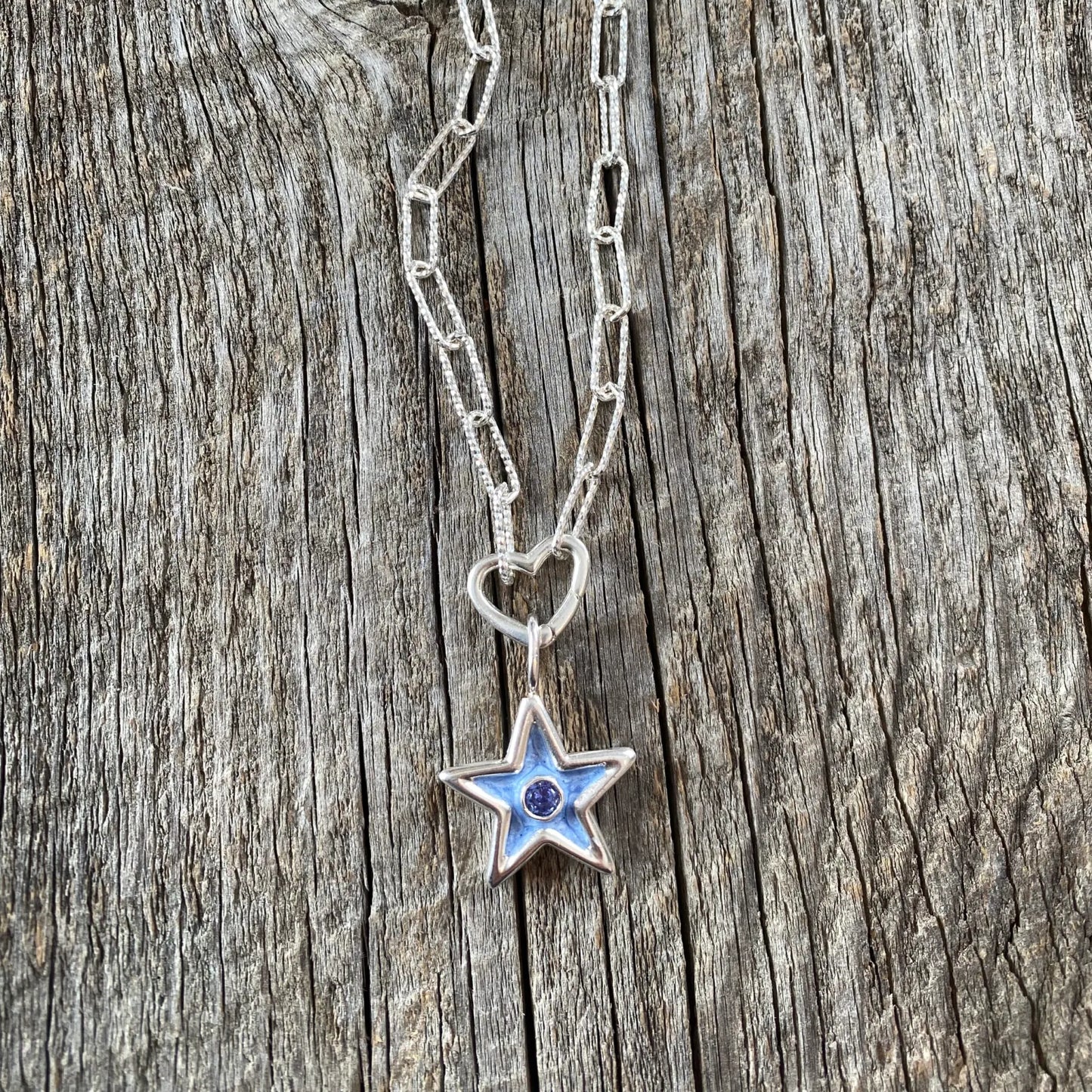 Necklace STAR blue