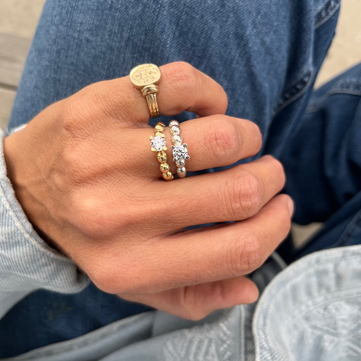 Poppy ring mini